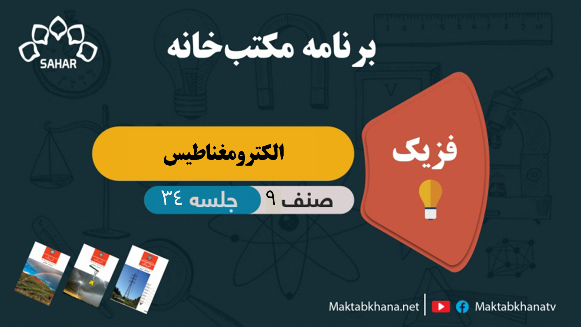 الکترومغناطیس – جلسه 34 – فزیک صنف نهم مکتب خانه